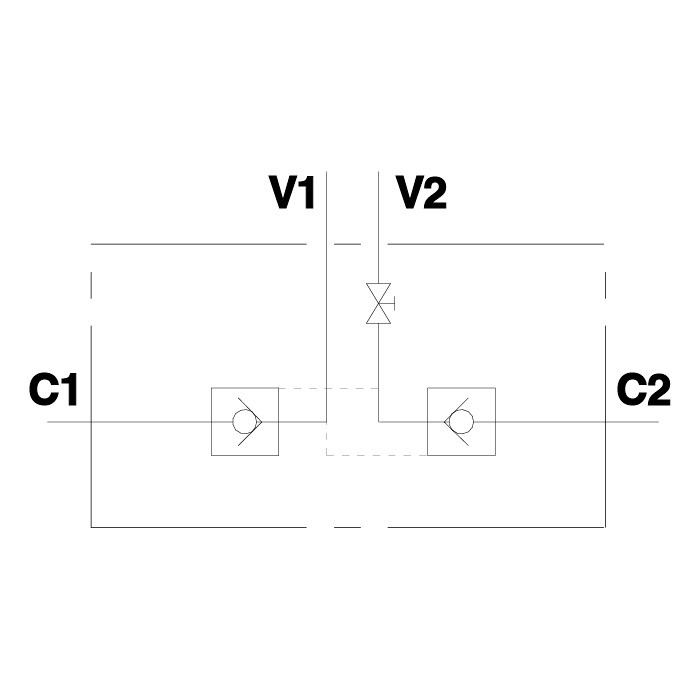 VBPDE 3/8"L C/RUBINETTO DX (правый) Oleodinamica Marchesini