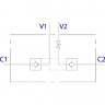 VBPSE 3/8"L C/RUBINETTO SX (левый) Oleodinamica Marchesini